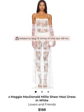 Lovers + Friends X Maggie MacDonald Millie Sheer Maxi Dress